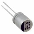 25PZA100M8X10 - CAP ALUM POLY 100UF 20% 25V T/H