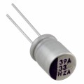50PZA33M8X10 - CAP ALUM POLY 33UF 20% 50V T/H