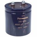 EEG-A2E602HGE - CAP ALUM 6000UF 20% 250V SCREW