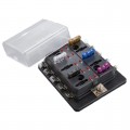 BLR-I-310 - REGULAR FUSE BLOCK, 10 POLE LED