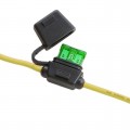 LPR-02B-20Y - REG. FUSEHOLDER, 7.5A-20AWG YLW