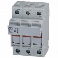 2544100 - FUSEBLOCK 3POLE 10MMX38MM DNRAIL