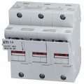 2564000 - FUSEBLOCK 3POLE 14MMX51MM DNRAIL