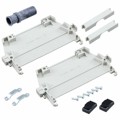 826198-1 - CONN DIN CABLE HOOD ASSY GRAY