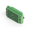 516-120-000-202 - CONN HSG RACK &amp; PANEL 120P GRN
