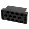 205042-1 - CONN PLUG HSG 12POS BLK PNL MNT