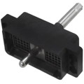 DL3-60P - CONN HOUSING 60POS BLACK PNL MNT