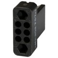 202757-1 - CONN 6POS BLACK PNL MNT