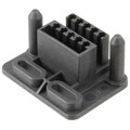 343347-1 - CONN DRAWER 10POS BLACK PNL MNT