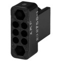202758-1 - CONN 6POS BLACK PNL MNT