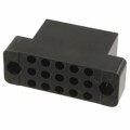 205606-3 - CONN RCPT HSG 15POS BLK PNL MNT