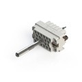 516-020-000-401 - CONN HSG RACK &amp; PANEL 20POS GRY