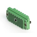 516-090-000-202 - CONN HSG RACK &amp; PANEL 90POS GRN
