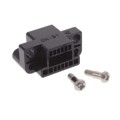 QR/P8-12S-C(21) - CONN RCPT HSG RACK &amp; PNL 12P BLK