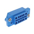 QR/P-12S-C(21) - CONN RCPT HSG RACK &amp; PNL 12P BLU