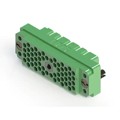 516-056-000-202 - CONN HSG RACK &amp; PANEL 56POS GRN