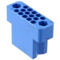 201298-3 - CONN 14POS BLUE PNL MNT