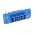 QR/P-12P-C(21) - CONN PLUG HSG RACK &amp; PNL 12P BLU