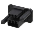 343887-1 - CONN DRAWER 6POS BLACK PNL MNT