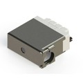516-038-000-452 - CONN HSG RACK &amp; PANEL 38POS GRY