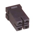 QR/P18-4S-C - CONN RCPT HSG RACK &amp; PNL 4P BLK
