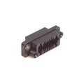 QR/P1-16S-C(51) - CONN RCPT HSG RACK &amp; PNL 16P BLK