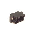 QR/P6-12S-C(01) - CONN RCPT HSG RACK &amp; PNL 12P BLK
