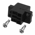 QR/P6-6S-C(01) - CONN RCPT HSG RACK &amp; PNL 6P BLK