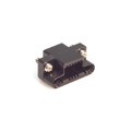 QR/P8-12S-C(01) - CONN RCPT HSG RACK &amp; PNL 12P BLK