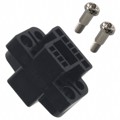 QR/P8-8S-C(01) - CONN RCPT HSG RACK &amp; PNL 8P BLK
