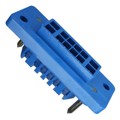 QR/P-12P-C(01) - CONN PLUG HSG RACK &amp; PNL 12P BLU