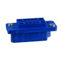 QR/P-12S-C(01) - CONN RCPT HSG RACK &amp; PNL 12P BLU
