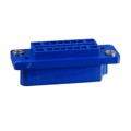 QR/P-16S-C(51) - CONN RCPT HSG RACK &amp; PNL 16P BLU