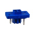 QR/P-4P-C(01) - CONN PLUG HSG RACK &amp; PNL 4P BLU