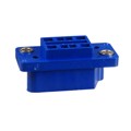 QR/P-8S-C(01) - CONN RCPT HSG RACK &amp; PNL 8P BLU