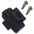 QR/P8-8S-C(02) - CONN RCPT HSG RACK &amp; PNL 8P BLK