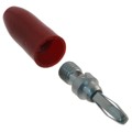 108-0302-001 - CONN BANANA PLUG SOLDERLESS RED