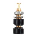 2142-0 - CONN BANANA JACK MINI TURRET BLK