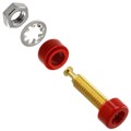 2142-2 - CONN BANANA JACK MINI TURRET RED