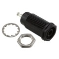 6387-ST-T-0 - CONN BANANA JACK TURRET BLACK