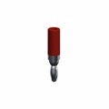 6076 - CONN BANANA PLUG MINI SLDR RED