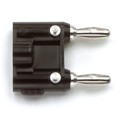 MDP-ST - CONN DBL BAN PLUG STACK SLDR BLK