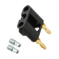 2244-0 - CONN DBL BAN PLUG STACK SLDRLESS