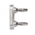 5145 - CONN DBL BANANA PLUG SLDR CLEAR