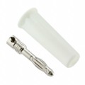 CT2011-9 - CONN BANANA PLUG SLDRLESS WHITE