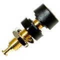 BU-P2854-0 - CONN BANANA JACK TURRET BLK 10PK