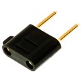 BU-P3452 - CONN DBL TIP PLUG STACK SLDR BLK
