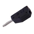 CT2142-0 - PLUG BANANA 2MM DIY STACK BLK