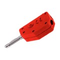 CT2142-2 - PLUG BANANA 2MM DIY STACK RED