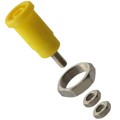 72930-4 - CONN BANANA JACK THRD YELLOW